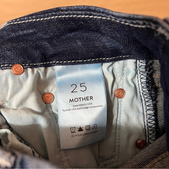 Mother | The Looker Crop On The Edge Jeans Mid Rise Skinny Denim Size 25 - Picture 5 of 15